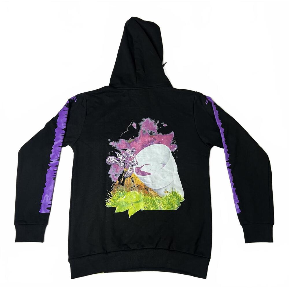 Awful Lot Of Cough Syrup Black Hoodie Mens Small Pullover